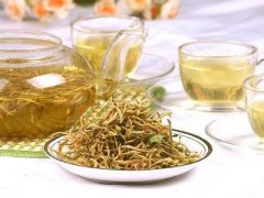 秋冬季吃火锅上火喝点金银花茶