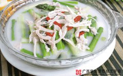 鸡丝芦笋汤